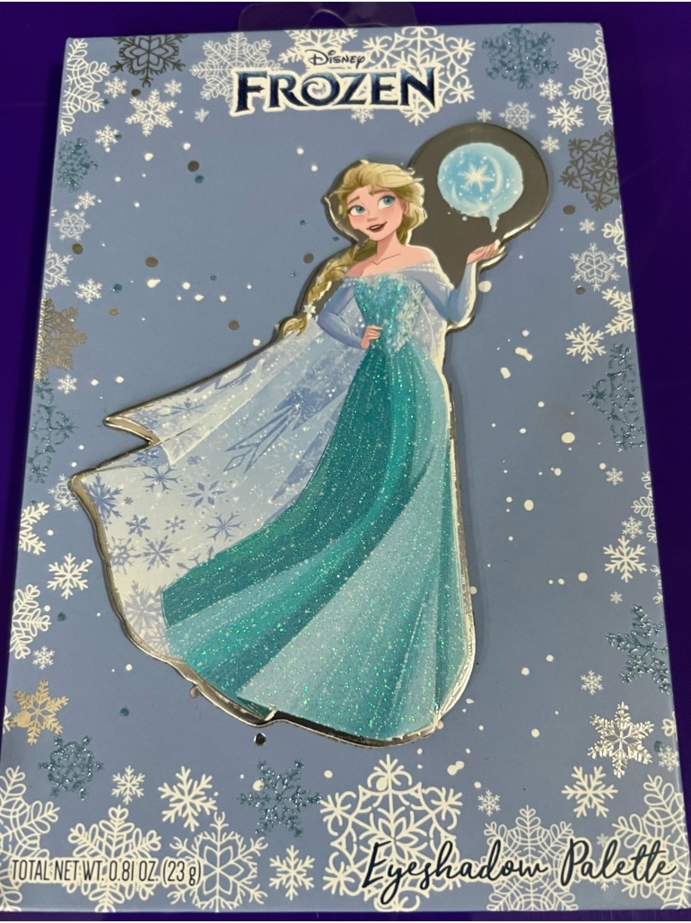 Disney Frozen Elsa Glitter Eyeshadow Palette - Adult - NEW